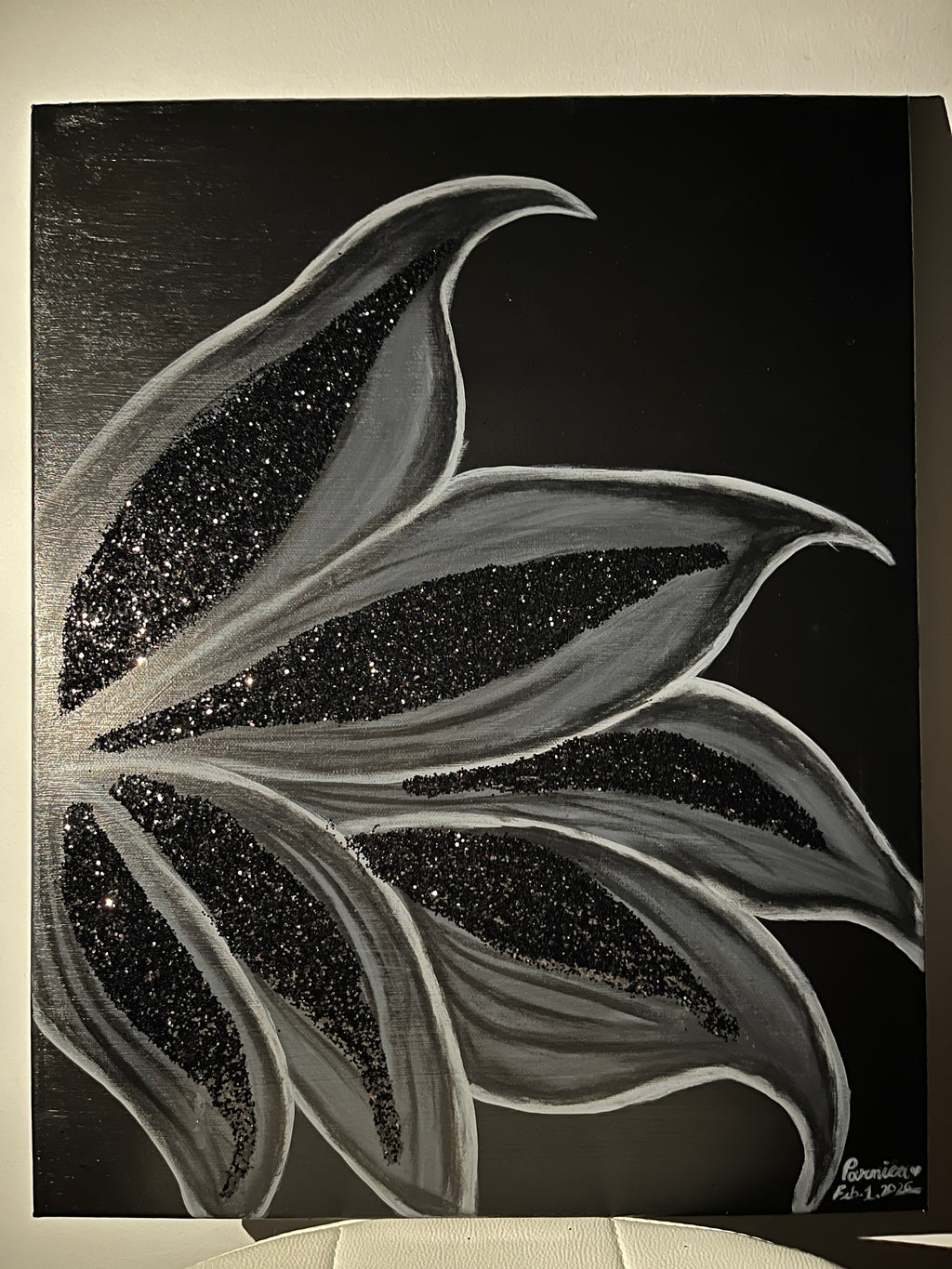 Midnight Flow – Original Textured Abstract Acrylic Painting