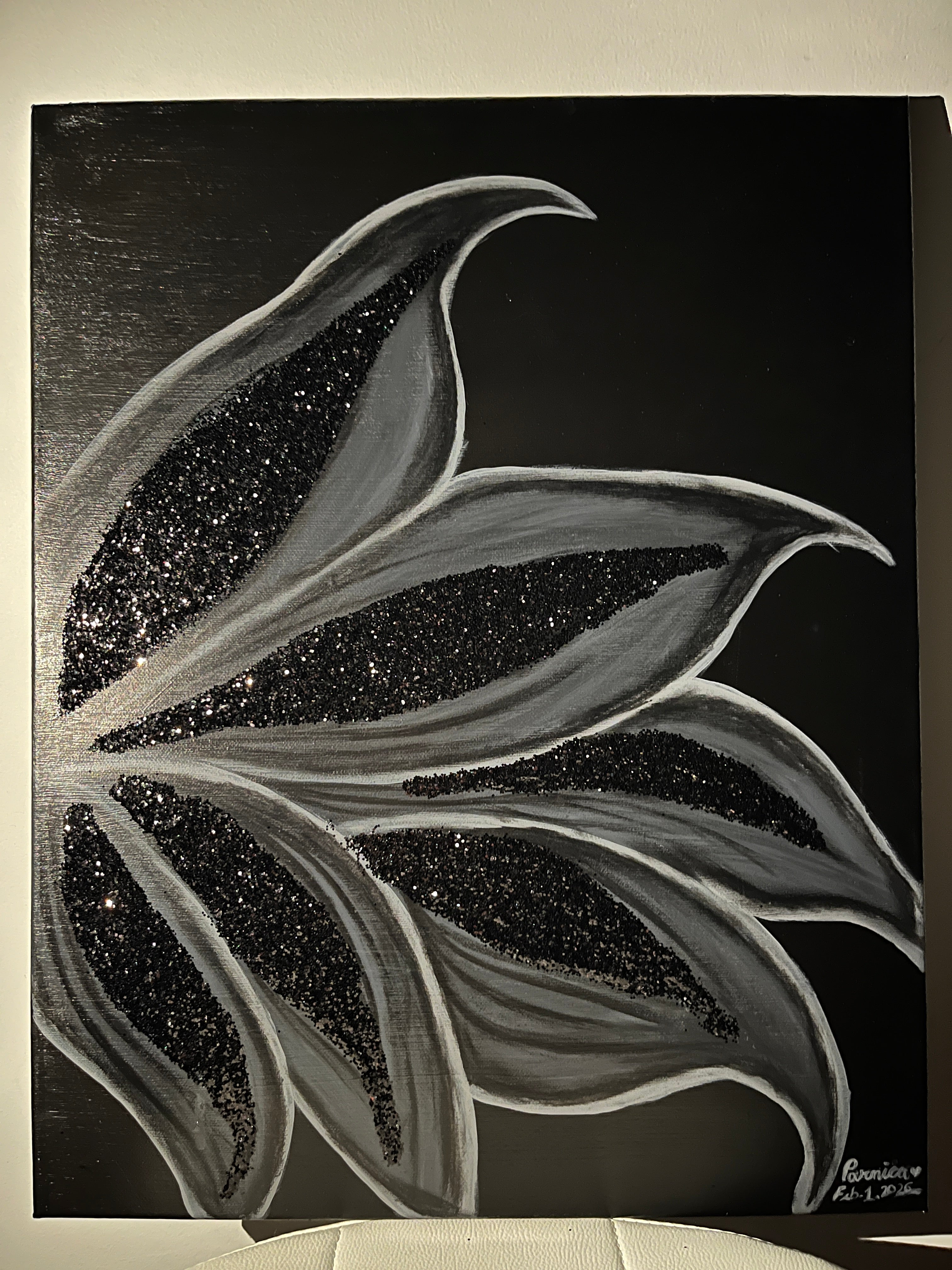 Midnight Flow – Original Textured Abstract Acrylic Painting