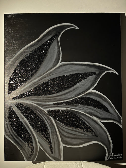 Midnight Flow – Original Textured Abstract Acrylic Painting